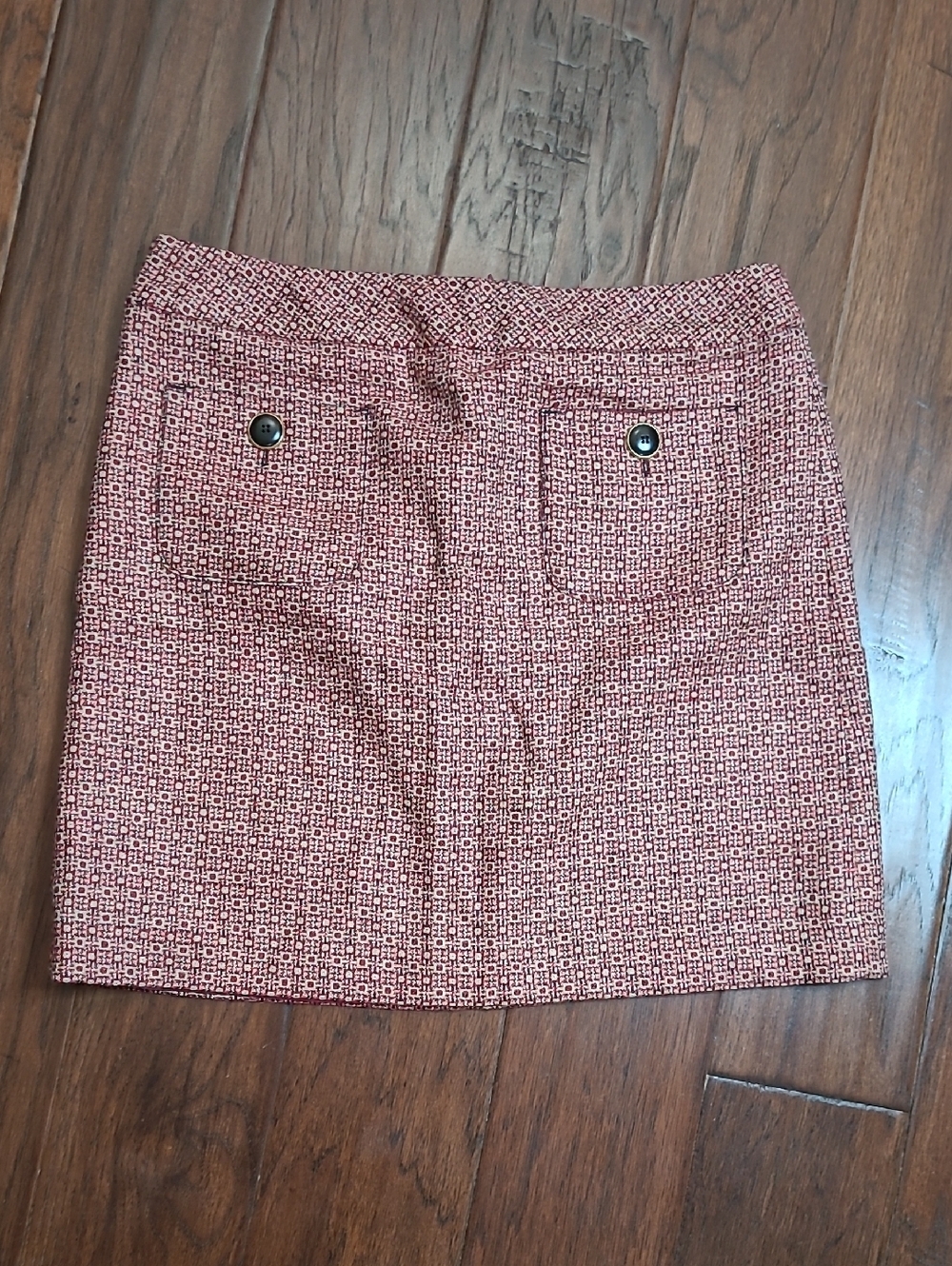 Ann Taylor LOFT Wool Blend Tweed Front Pocket Pencil Skirt Size 6